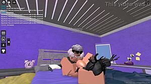 rich slut pounded doggystyle by roblox fan 😈 creampie riding hardcore