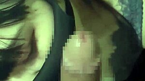 An eighteen-year-old amateur brunette with big tits seduces in erotic lingerie, delivering intense blowjobs and handjobs in the bedroom, culminating in cum swallowing with upward glances.