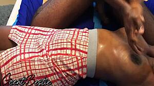 Hey, watch this passionate breast massage turning into sex.