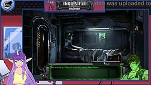 a girl pees her jeans while bro uses bathroom