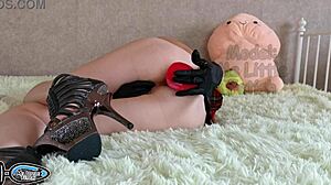 school uniform stepsister gets anal with huge dildo