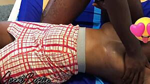 Hey, watch this passionate breast massage turning into sex.