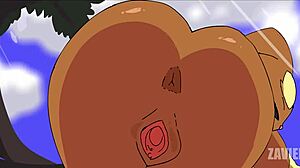 lovely lopunny getting her big ass deepthroated in school