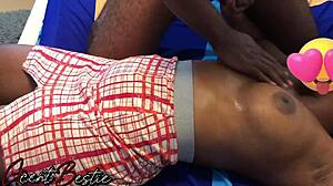 Hey, watch this passionate breast massage turning into sex.