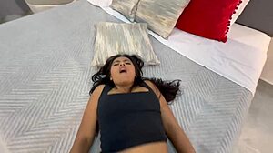 Morena Latina Undresses During Fitness Interview