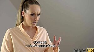 mature step dad seduces blond girlfriend early in the morning - intriguing twist!