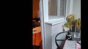 My step mom watches me suck my husband's dick