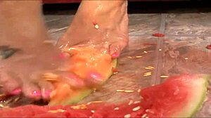 this pretty teen with sexy feet sucks and fucks a hard cock dry