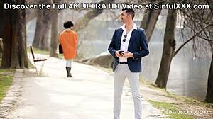 Pornstar Kisses Hairy Pussy In Interracial Fuck!