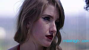 Redhead slut felt intense pleasure during hardcore fucking despite mistakes