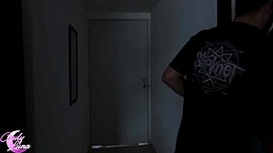 Sneaking a guy into my room to fuck hard while my parents were in their room