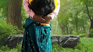 Bhabhi gets wild in forest banging session
