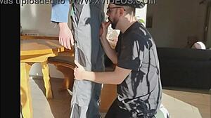 Straight Farmer Guy Convinced for Wild Ranch Blowjob