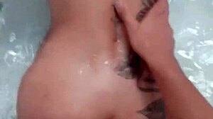 This escort gives a sloppy blowjob before getting wild in the motel hot tub