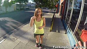 petite fashion fan norah nova in glasses