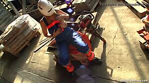 shelby moon having fun with big boobs at work today