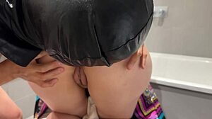 fat ass provides anal service in a roulette style.