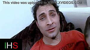 Two slutty girls get fucked hard in pussy and ass with cum in mouth