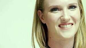 Throated! Blonde Babe Gives Sloppy Face-Smearing Blowjob with Deep Action