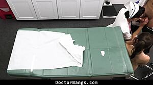 Nurse Penny Barber Tempts Shy Teen In Doctor's Office