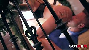 Vyxen Steel's Big Tits Tease In Mommy Lingerie Nailed Hard