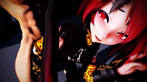 Princess Knight Zatsune Encounters Monster in Restroom