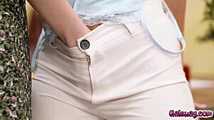 Will personal assistant Gal Ritchie seduce her boss Little 18+ Puck for that laptop access?