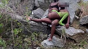 i seduced the tourist guard and we had sex on the rock.