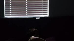 Big titty lesbian teases and rides huge BBC!