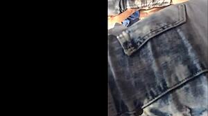 Watch the blonde's juicy ass in this candid hidden voyeur amateur video!