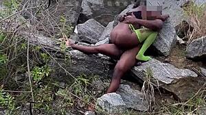 i seduced the tourist guard and we had sex on the rock.