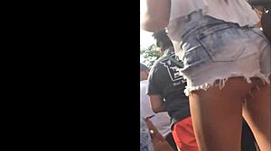 hey, check that blonde with a juicy ass!