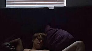 Big titty lesbian teases and rides huge BBC!