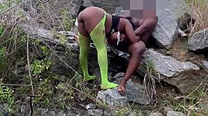 i seduced the tourist guard and we had sex on the rock.