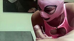 Perfect Milf in Fishnets Gives Deepthroat and Swallows Cum