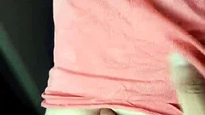 Close-up of a beautiful couple's intimate belly button massage session