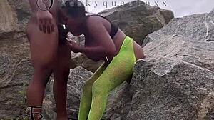 i seduced the tourist guard and we had sex on the rock.