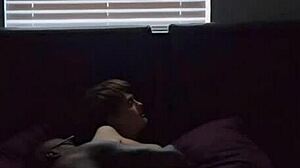 Big titty lesbian teases and rides huge BBC!