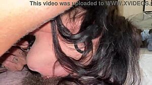 My naughty stepmom Candice Cum gave passionate quick blowjob in bedroom