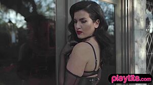 busty brunette milf says, 'watch me strip and expose my big ass and hairy pussy'