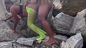 i seduced the tourist guard and we had sex on the rock.