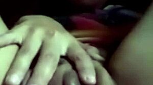 Hijab girl explodes in video call sex