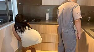 Colombian whore trades her tight ass for gas service - Sara Films.