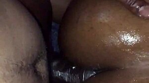 Wow, check this pretty oiled black ass taking anal!