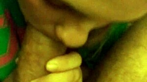 That 18 year old really knows how to suck cock deep