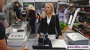 Hot Blonde Milf Sucks And Gets Nailed At Pawnshop