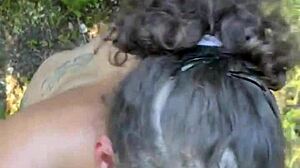 In the car, the pretty hooker deepthroats the cock, sucking it intensely before spitting out the cum in her mouth.