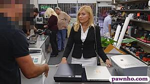 Hot Blonde Milf Sucks And Gets Nailed At Pawnshop