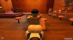 fucking in the bar with a big cock and monster cock