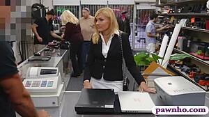 Hot Blonde Milf Sucks And Gets Nailed At Pawnshop